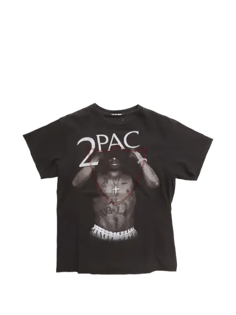 Htc Los Angeles TUPAC LUX studded graphic-print T-shirt