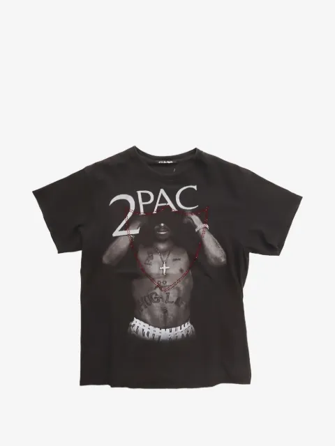 Htc Los Angeles TUPAC LUX studded graphic-print T-shirt 
