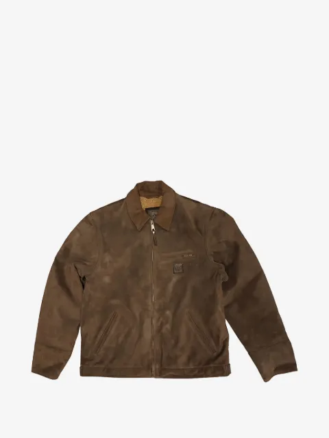 Htc Los Angeles zip-up suede jacket