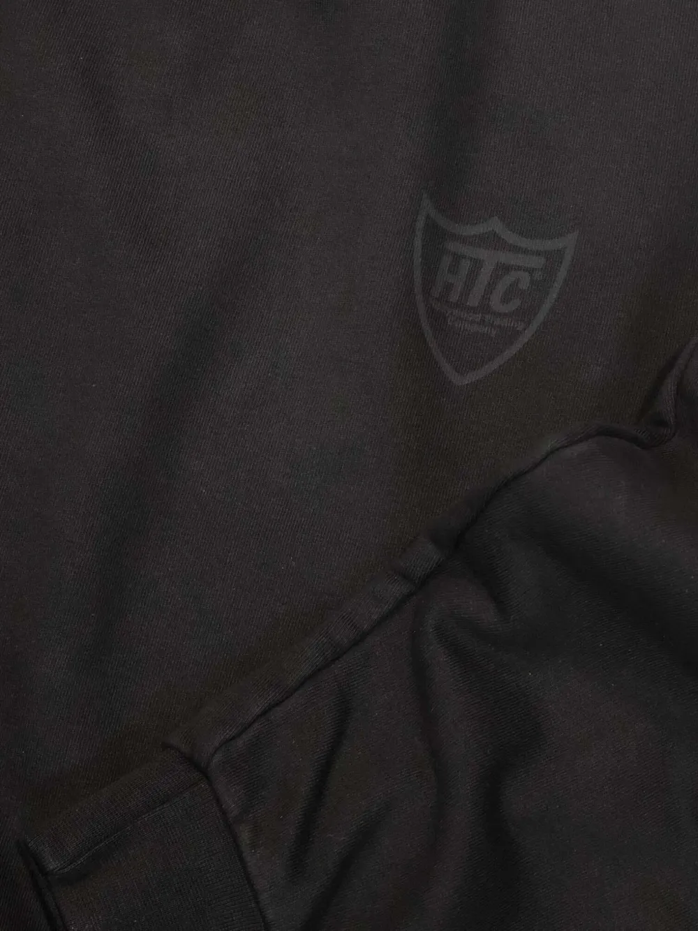 Htc Los Angeles Lil sweater met logoprint en ronde hals Zwart