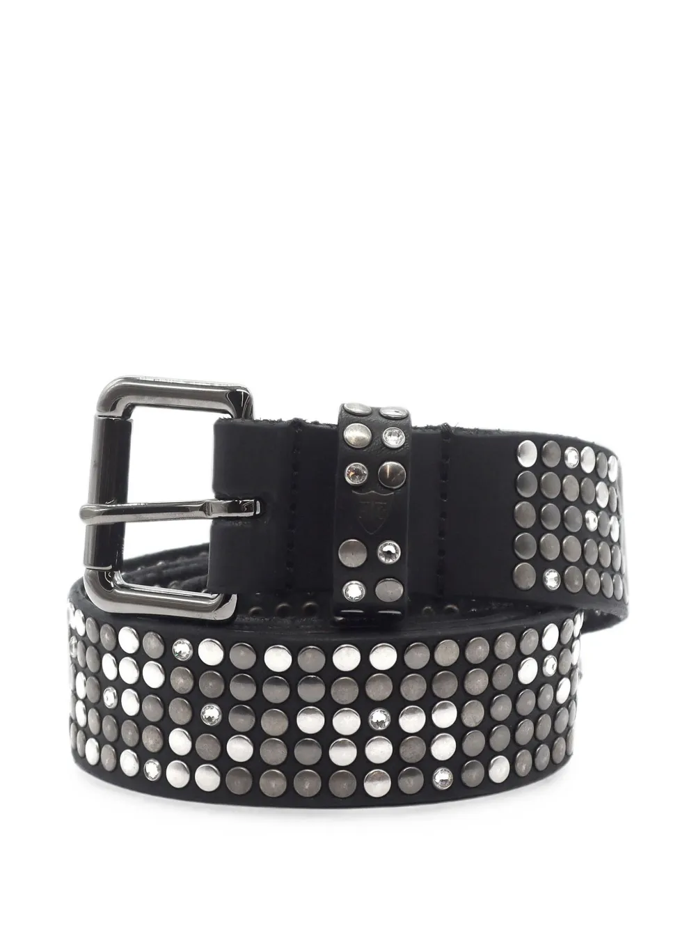 Htc Los Angeles stud-embellished crystal-embellished belt - Nero