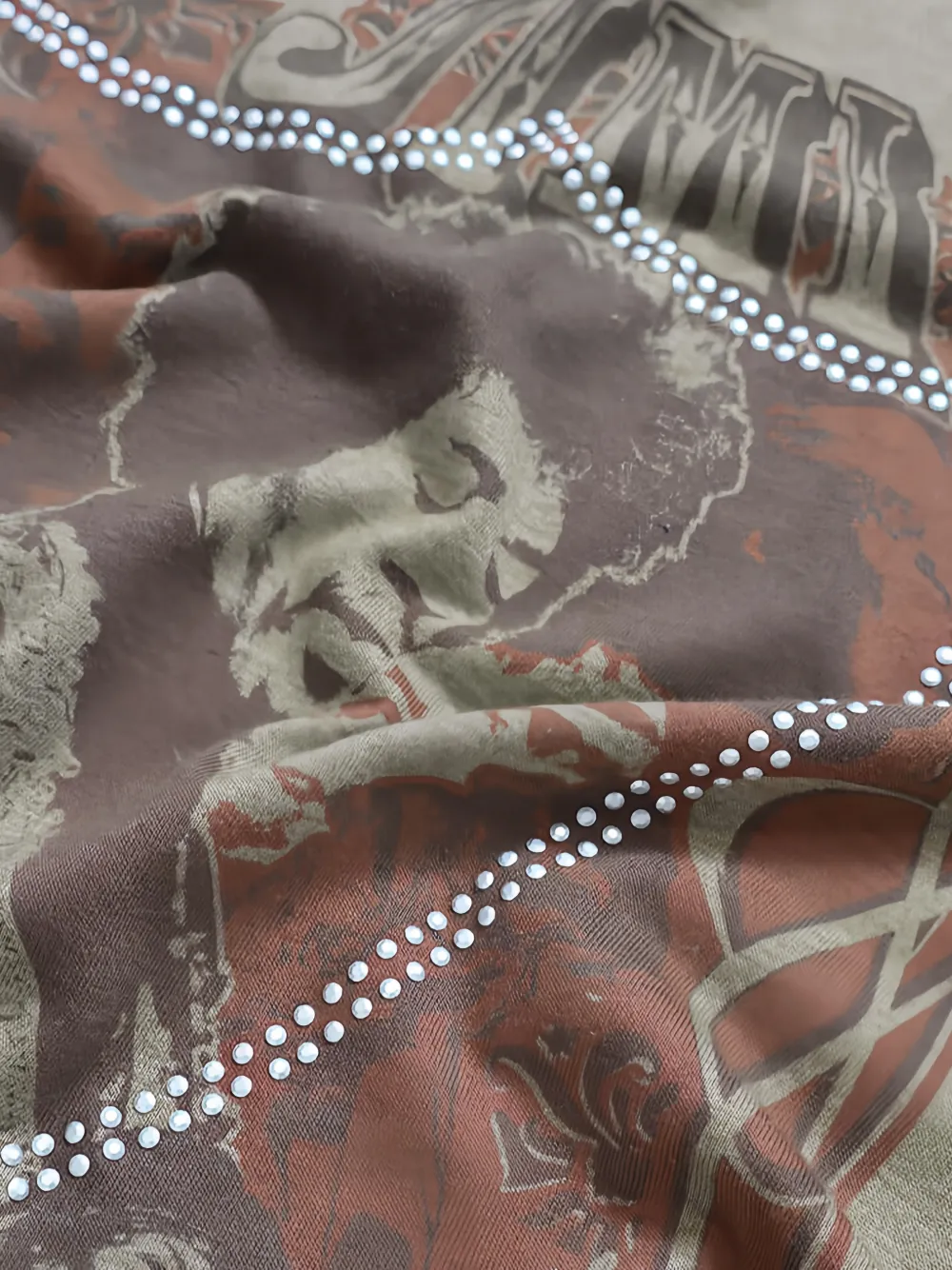 Htc Los Angeles Jimi Hendrix T-shirt met grafische print Beige