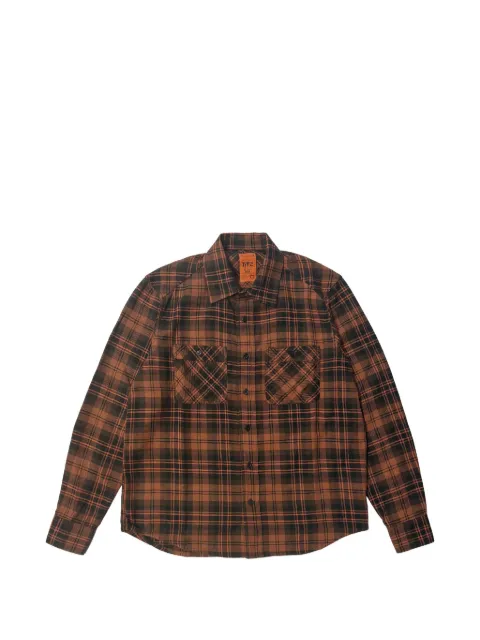Htc Los Angeles graphic-print checked shirt