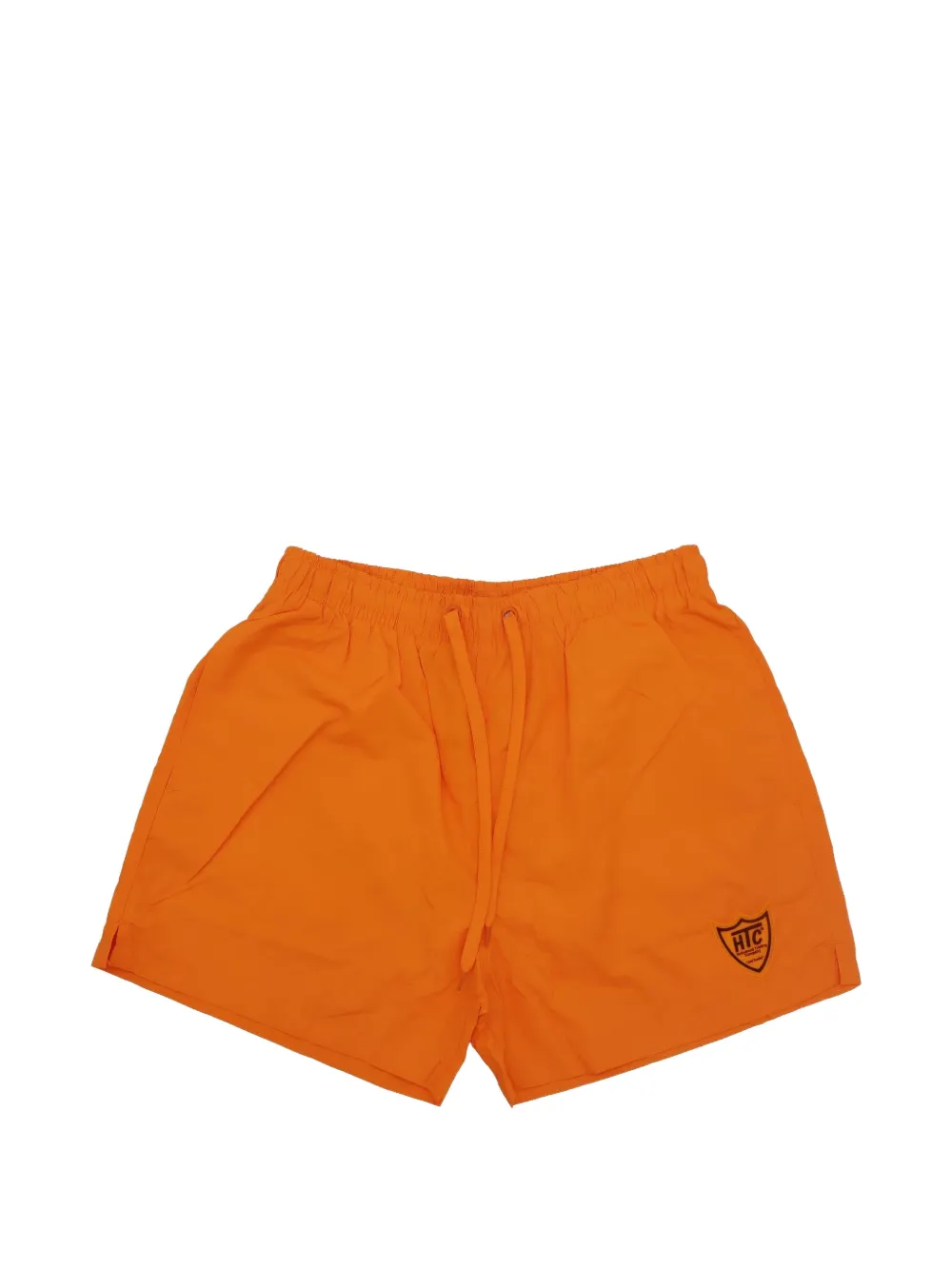 Htc Los Angeles logo-patch drawstring swim shorts - Arancione