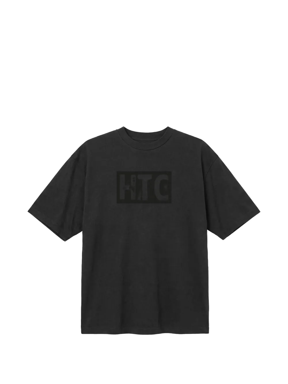 Htc Los Angeles logo-print studded T-shirt - Nero