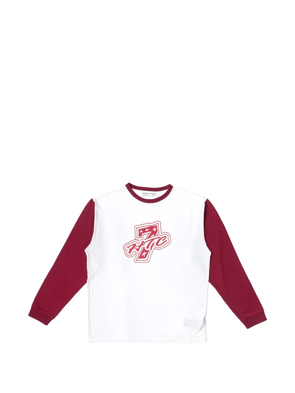 Htc Los Angeles logo-print long-sleeve T-shirt - Bianco