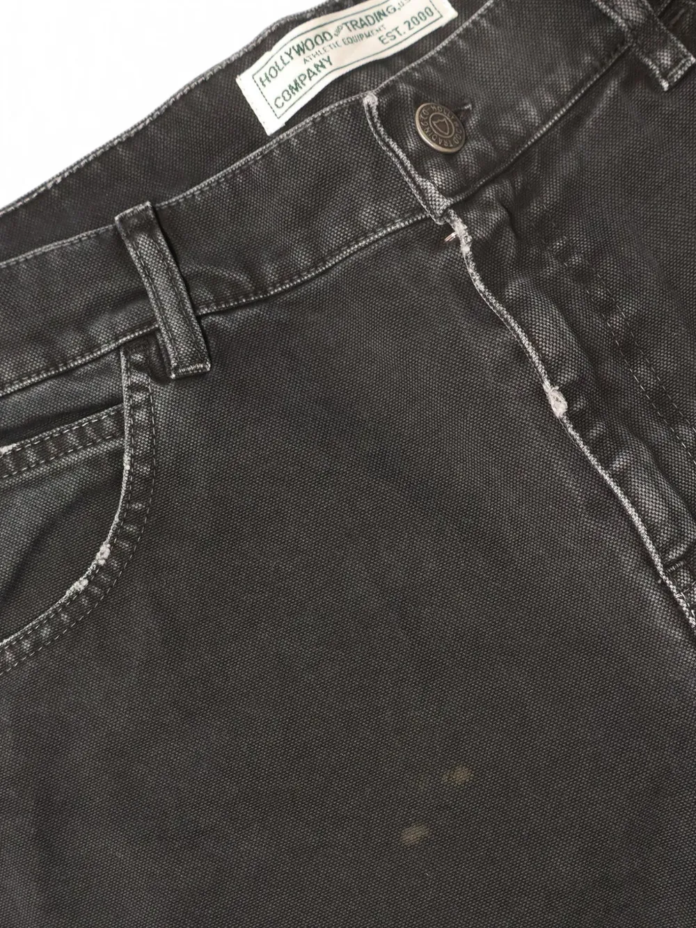 Htc Los Angeles Jeans met stonewashed-effect en vlakken Grijs