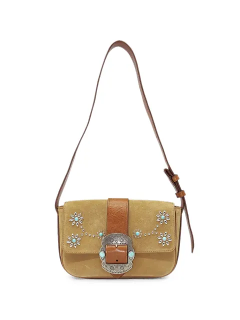 Htc Los Angeles Dolly studded suede shoulder bag