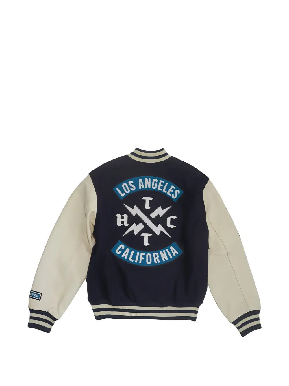 Htc Los Angeles Bomberjack met geborduurde patch Blauw
