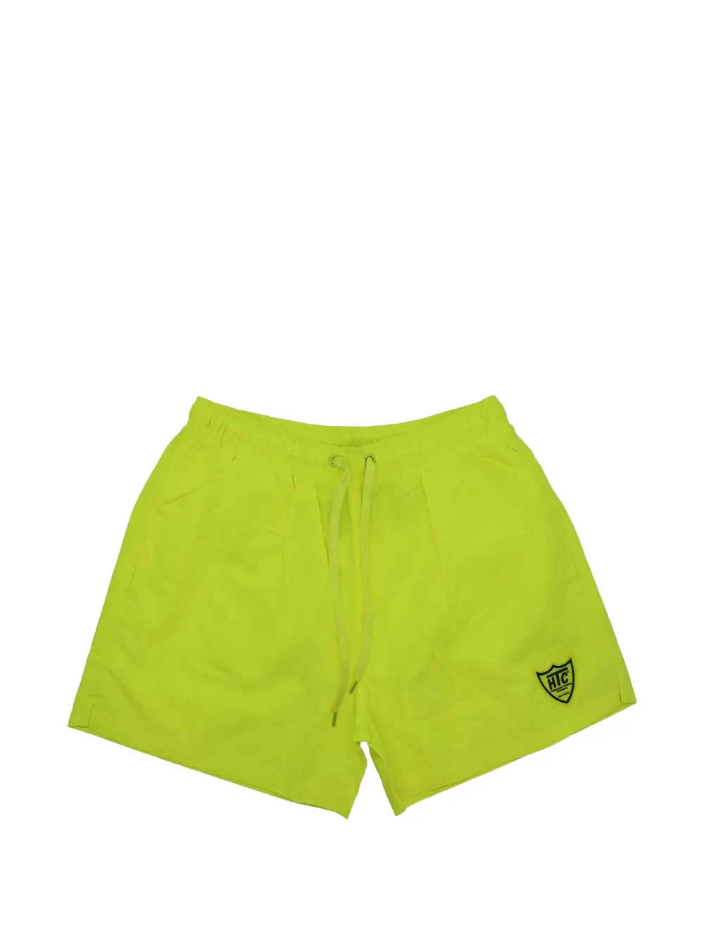 Htc Los Angeles logo-patch drawstring swim shorts - Giallo