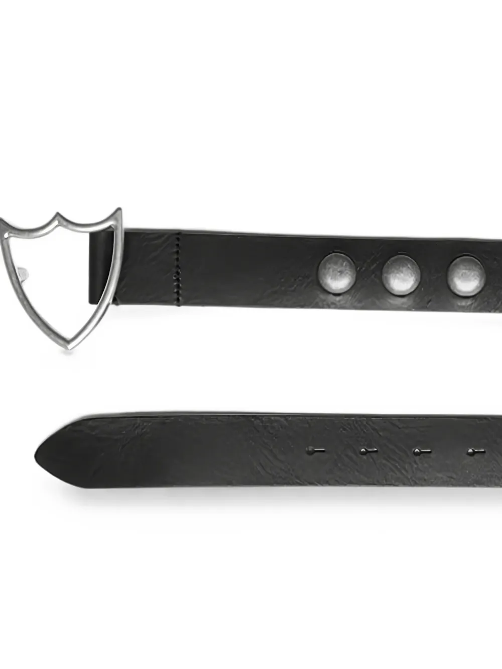 Htc Los Angeles Riem met shield-gesp en studs Zwart