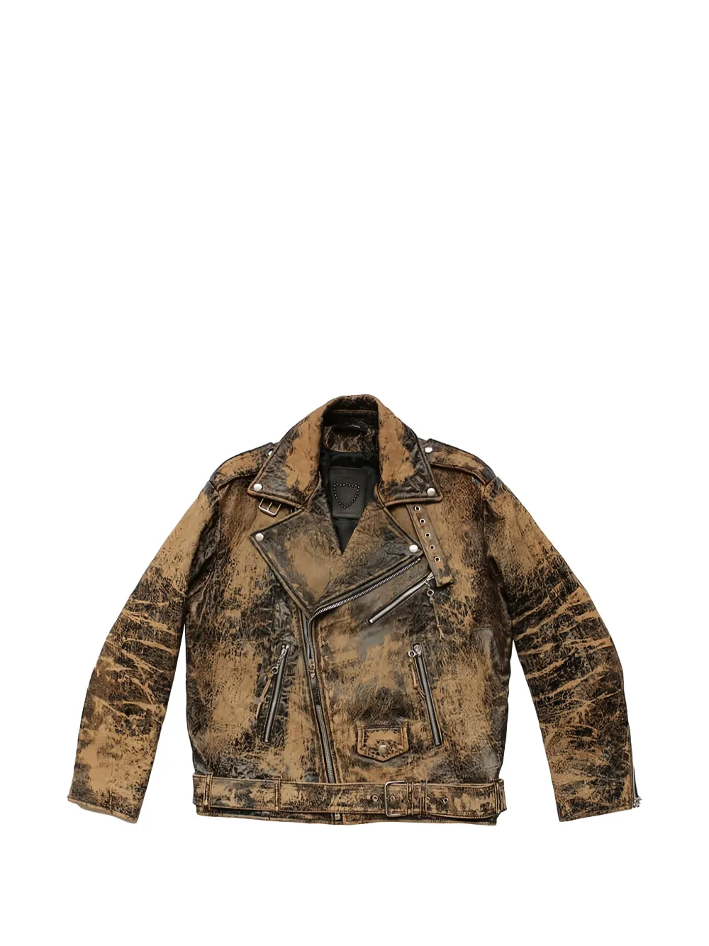 Htc Los Angeles Wilshire leather jacket - Marrone