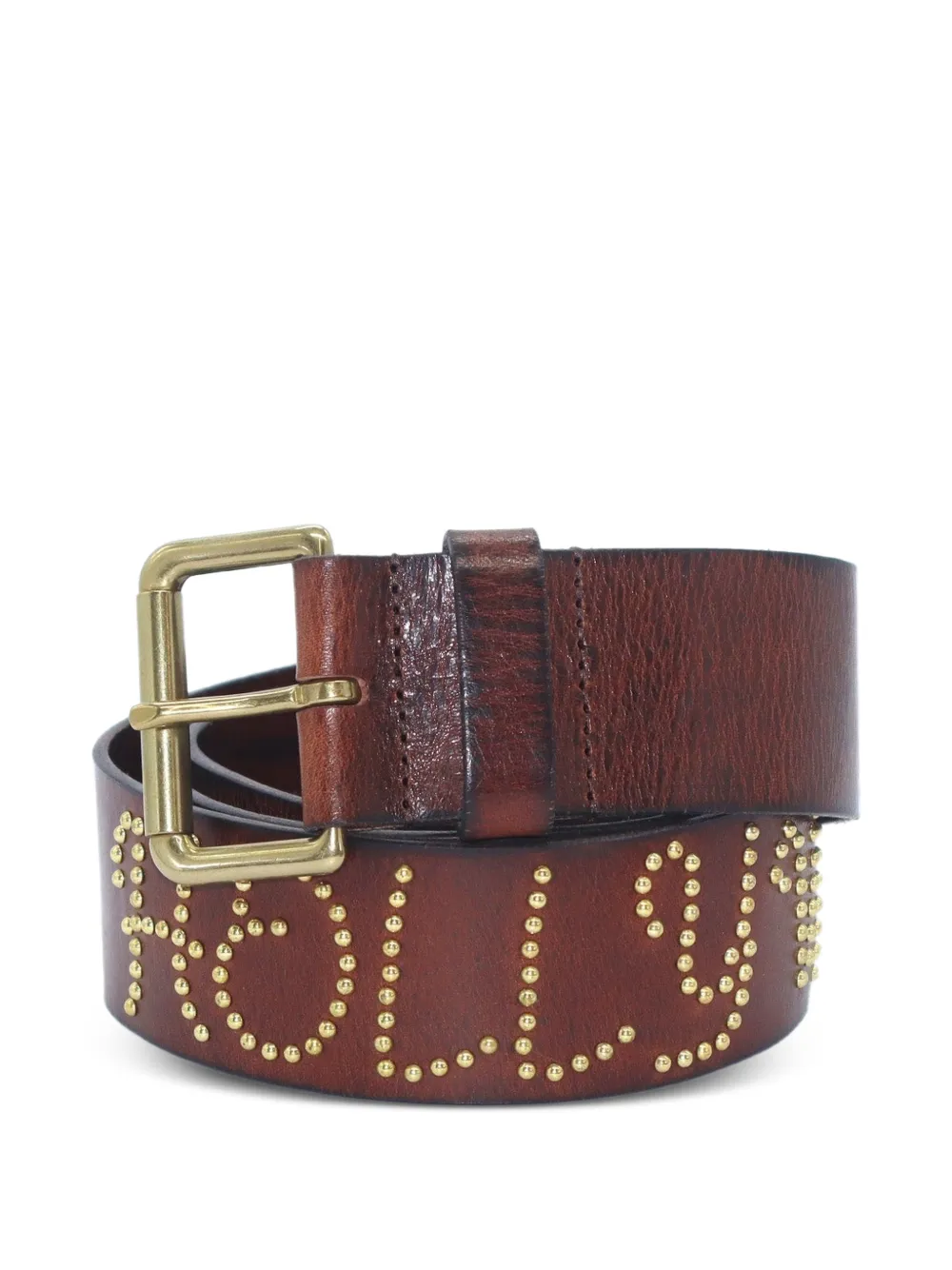 Htc Los Angeles Friends of Hollywood Star leather belt - Marrone