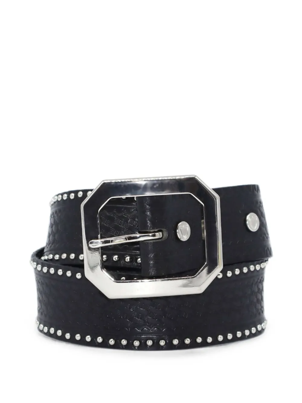 Htc Los Angeles Mulholland studded leather belt - Nero