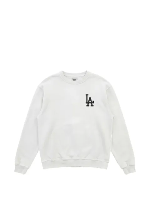 Htc Los Angeles logo-print distressed sweater