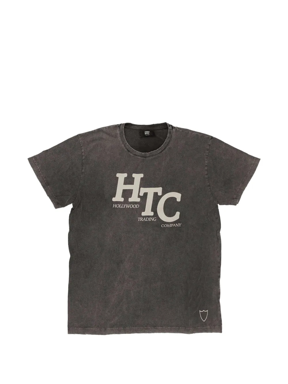 Htc Los Angeles logo-print distressed T-shirt - Grigio