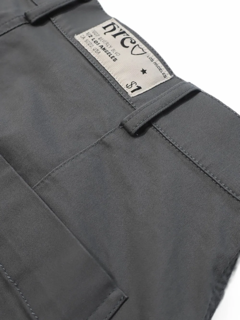 Htc Los Angeles Baggy broek met logopatch Grijs