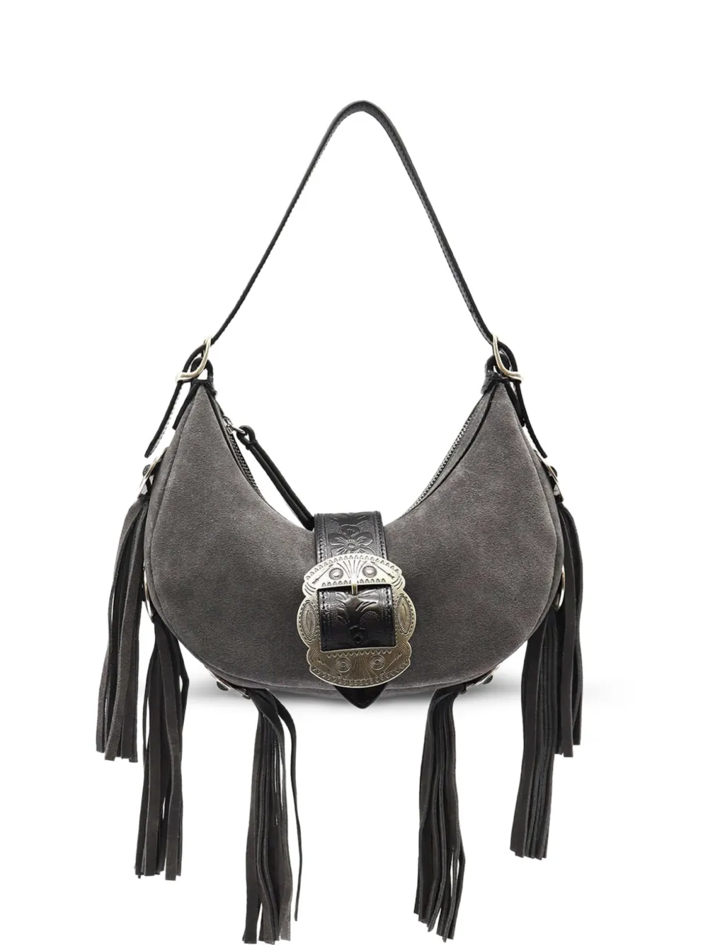 Htc Los Angeles Sheryl fringe-detail shoulder bag - Grigio