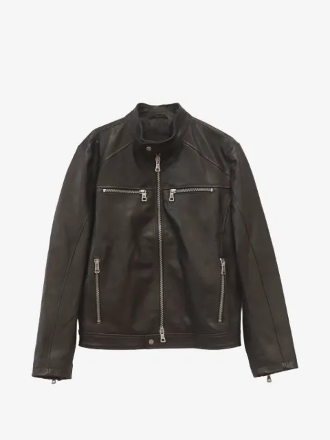Htc Los Angeles Too Fast For Cops leather biker jacket