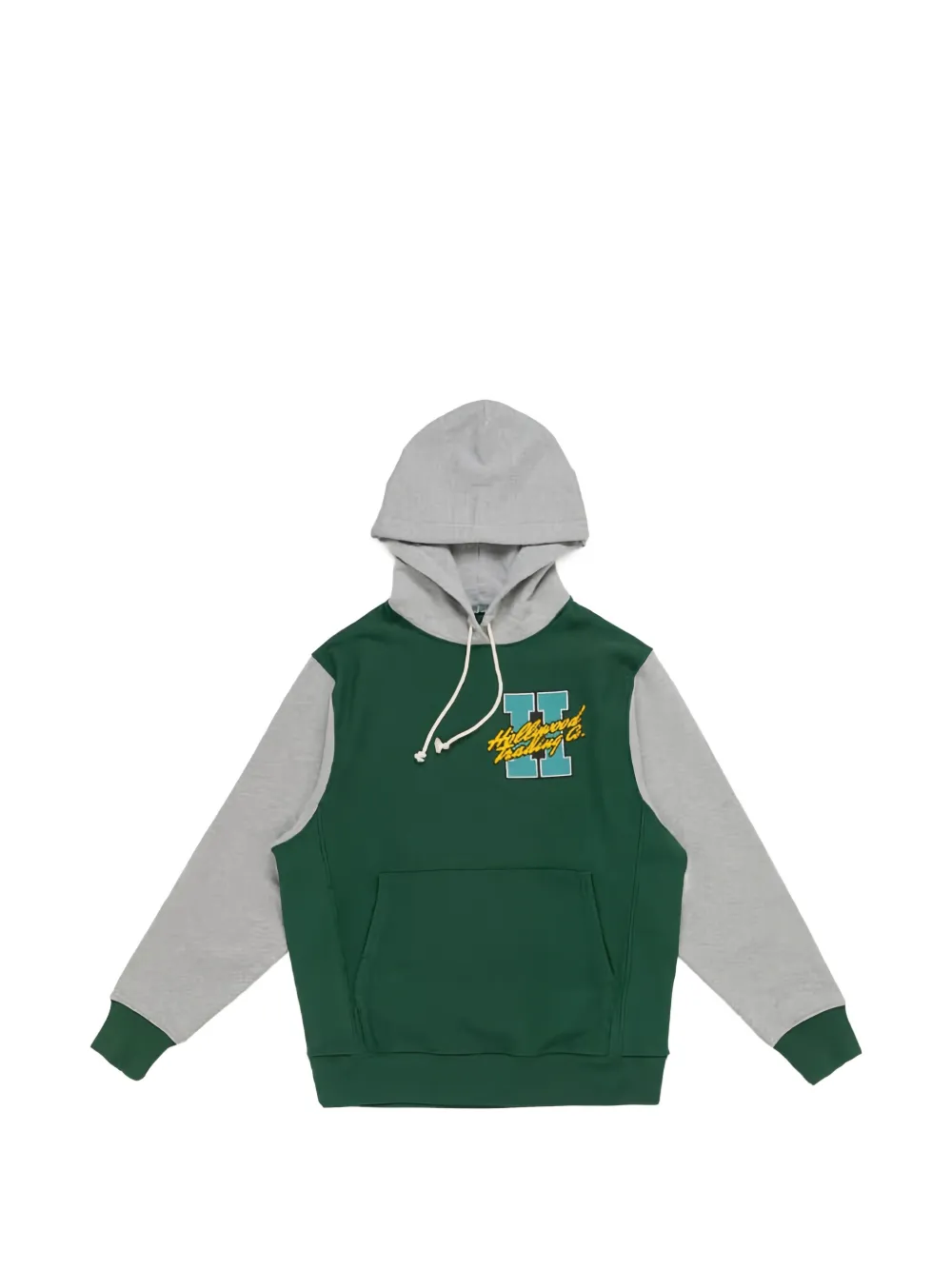 Htc Los Angeles MY HOOD logo-patch drawstring hoodie - Verde