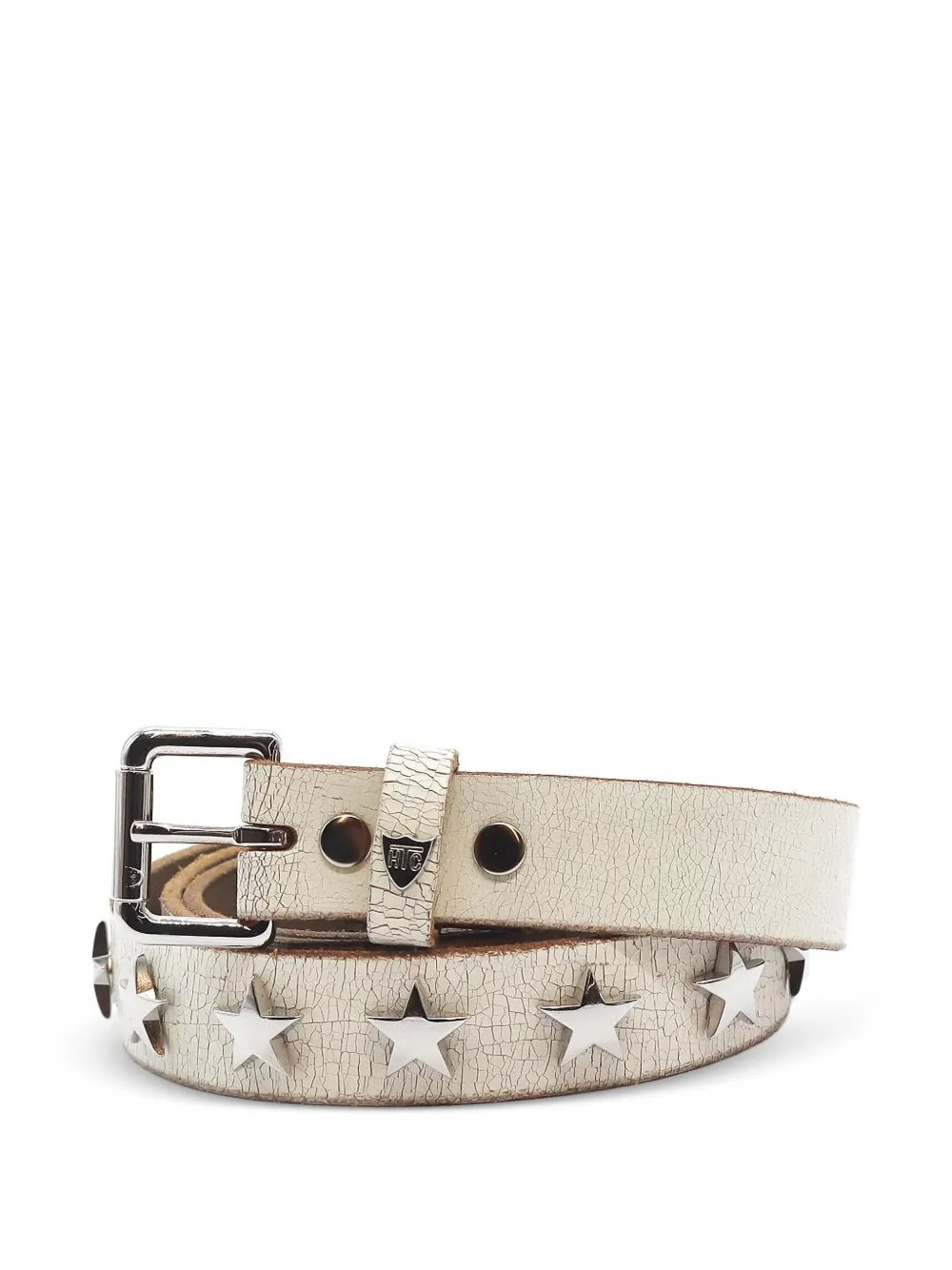 Htc Los Angeles Walk Of Fame star-studded belt - Bianco
