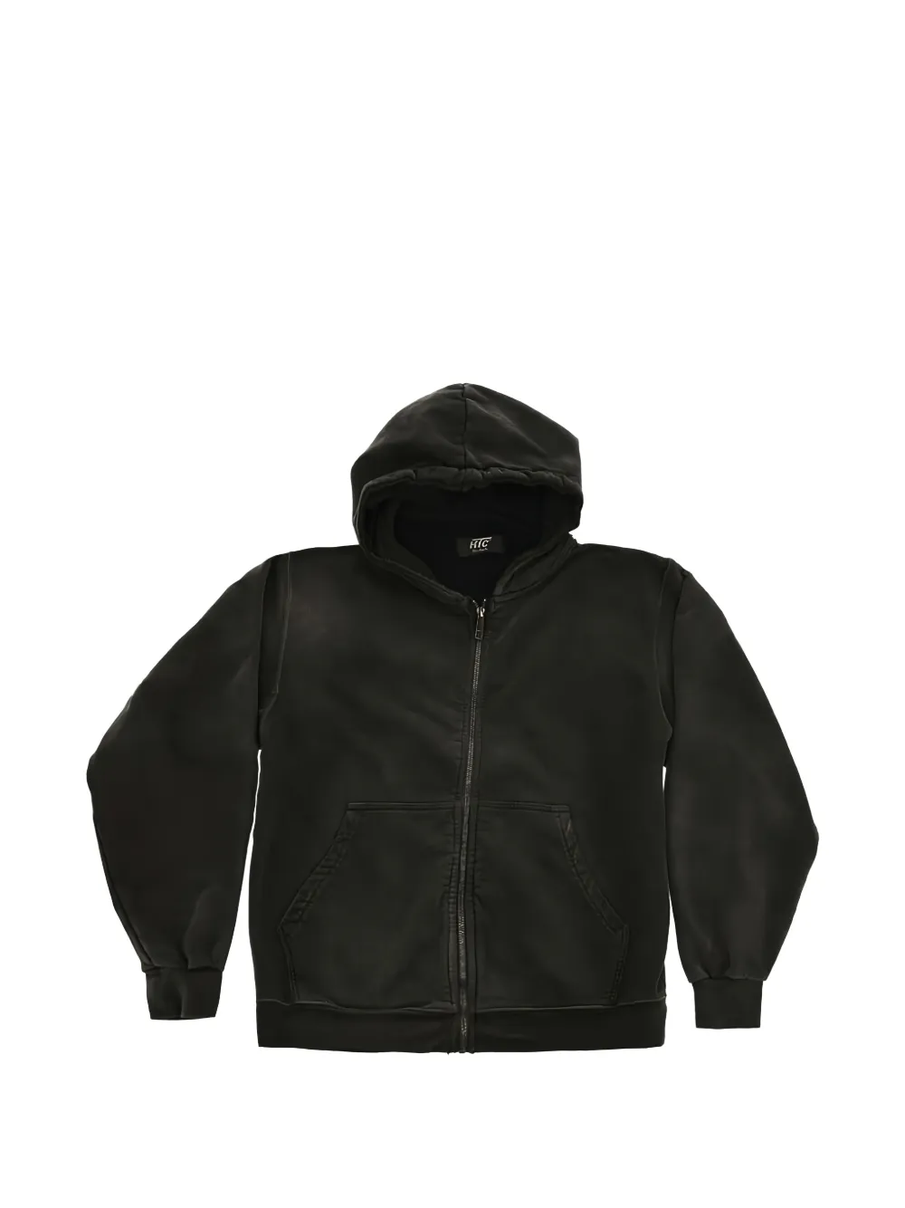 Htc Los Angeles zip-up logo-print hoodie - Nero