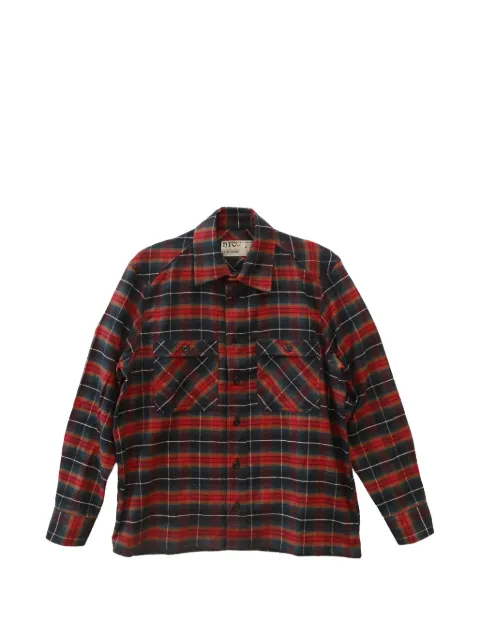 Htc Los Angeles logo-print check-pattern shirt