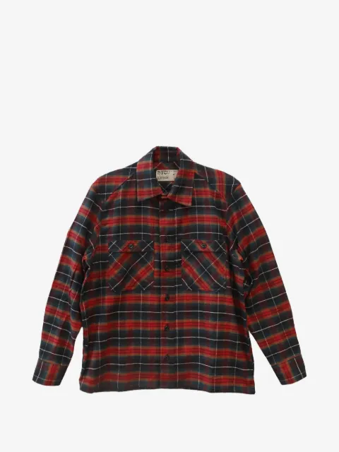 Htc Los Angeles logo-print check-pattern shirt