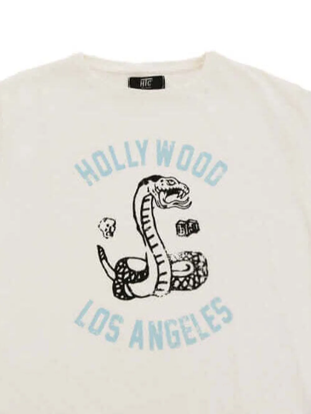 Htc Los Angeles American Snake T-shirt met grafische print Wit