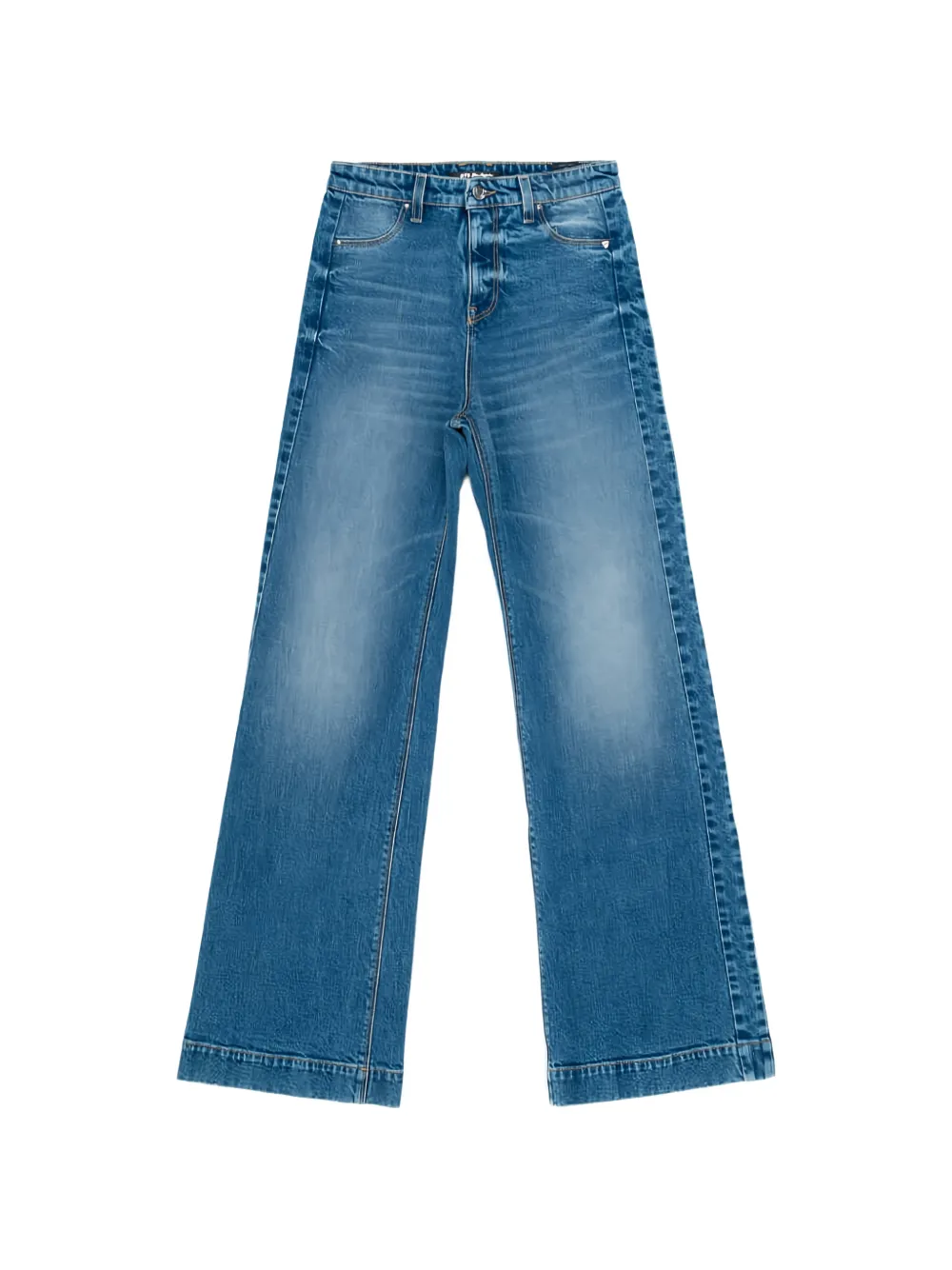 Htc Los Angeles stonewashed flared jeans - Blu