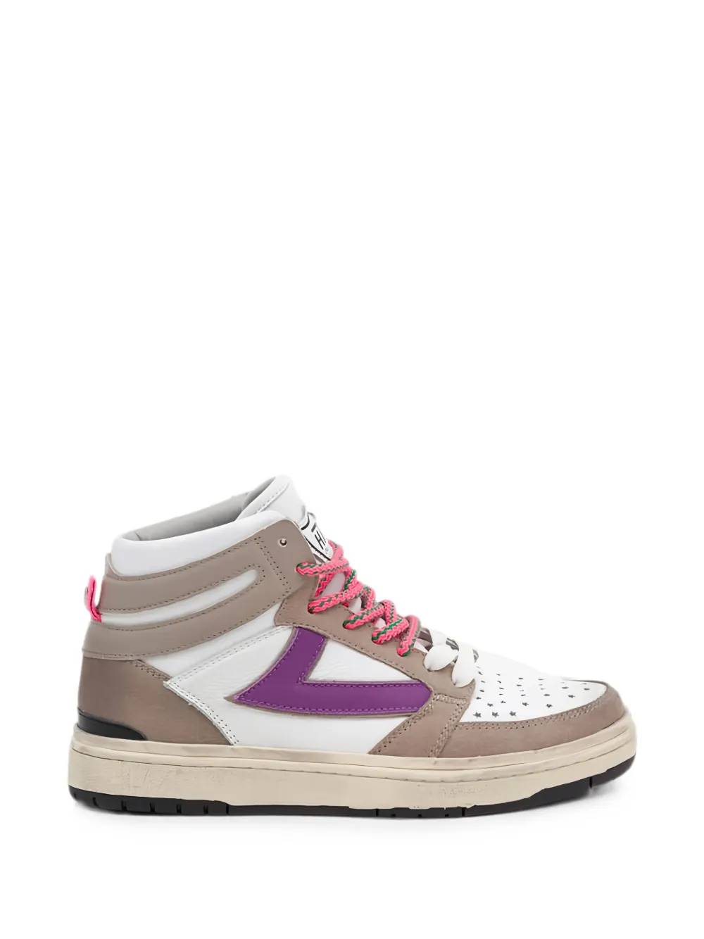 Htc Los Angeles Starlight High perforated sneakers - Bianco