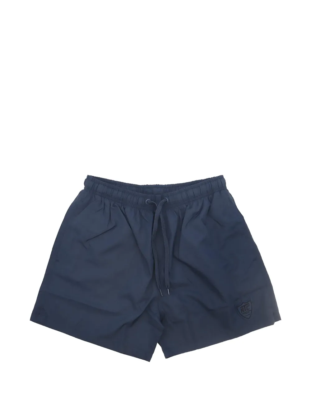 Htc Los Angeles logo-patch drawstring swim shorts - Blu