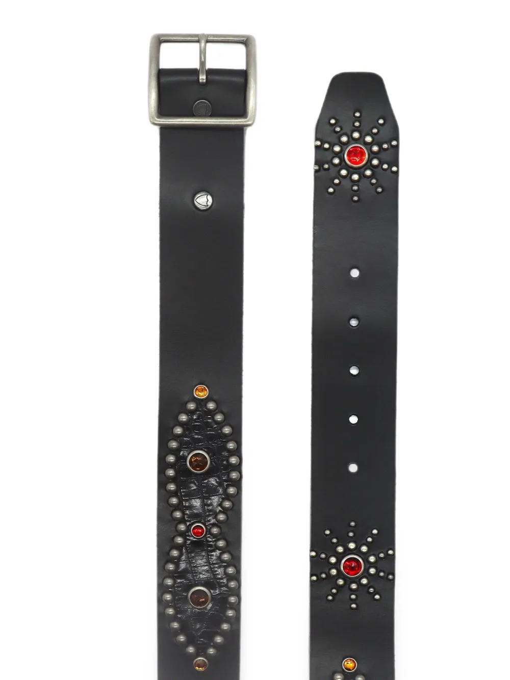 Htc Los Angeles Riem verfraaid met studs en kristallen Zwart