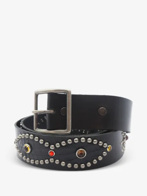 Htc Los Angeles stud-embellished crystal-embellished belt