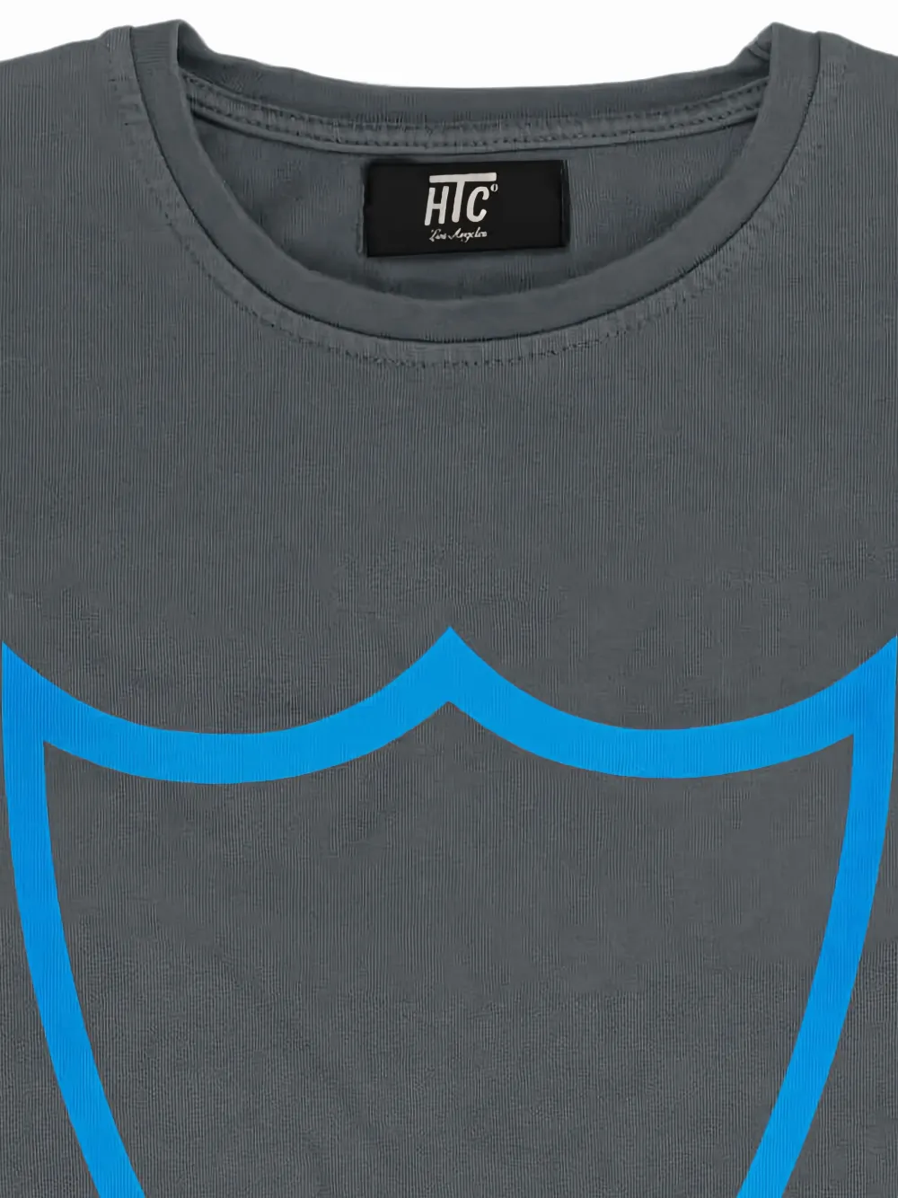 Htc Los Angeles Boxy T-shirt met schild-print Grijs