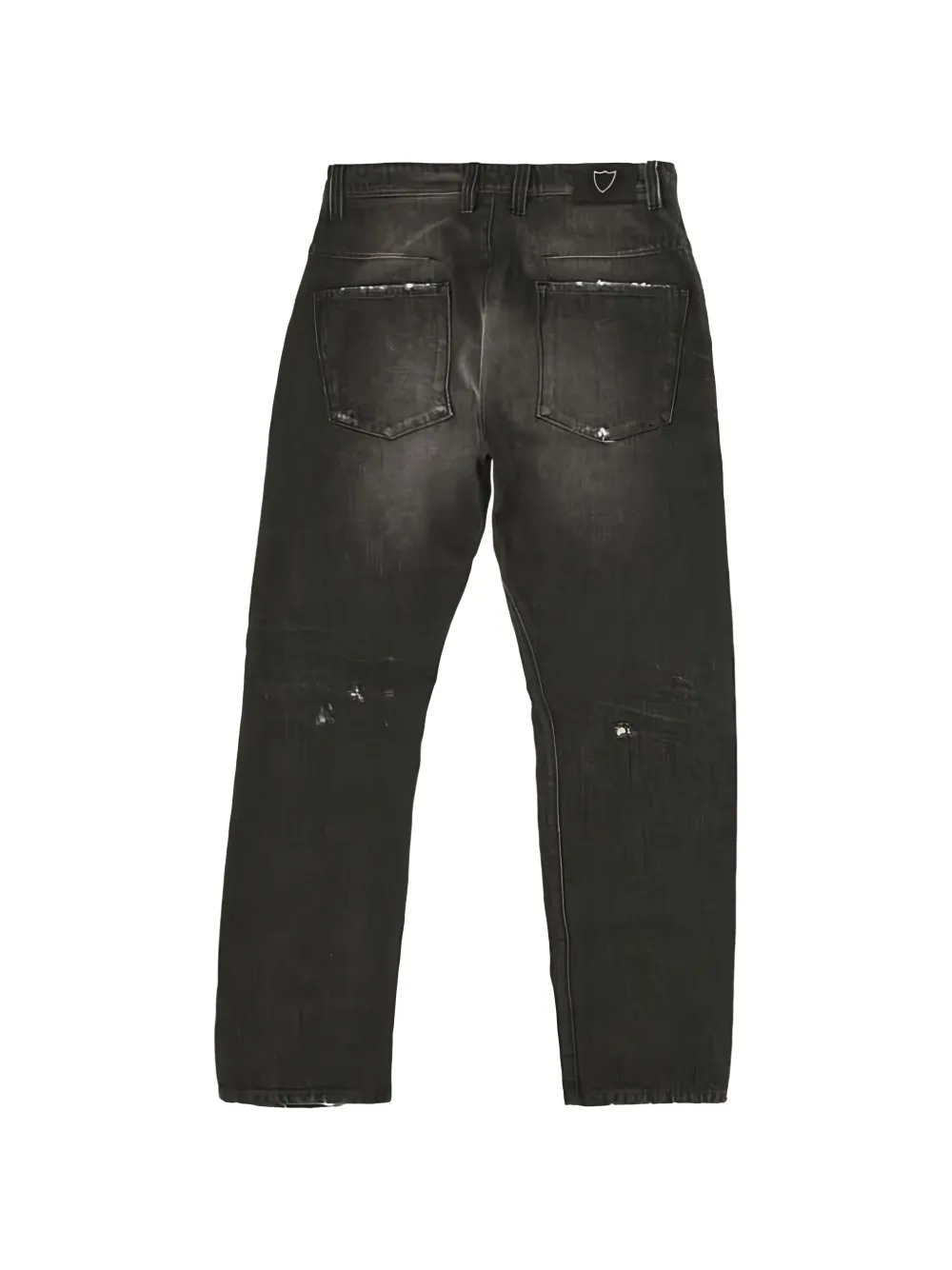 Htc Los Angeles Twisted gerafelde jeans met vervaagd effect Grijs