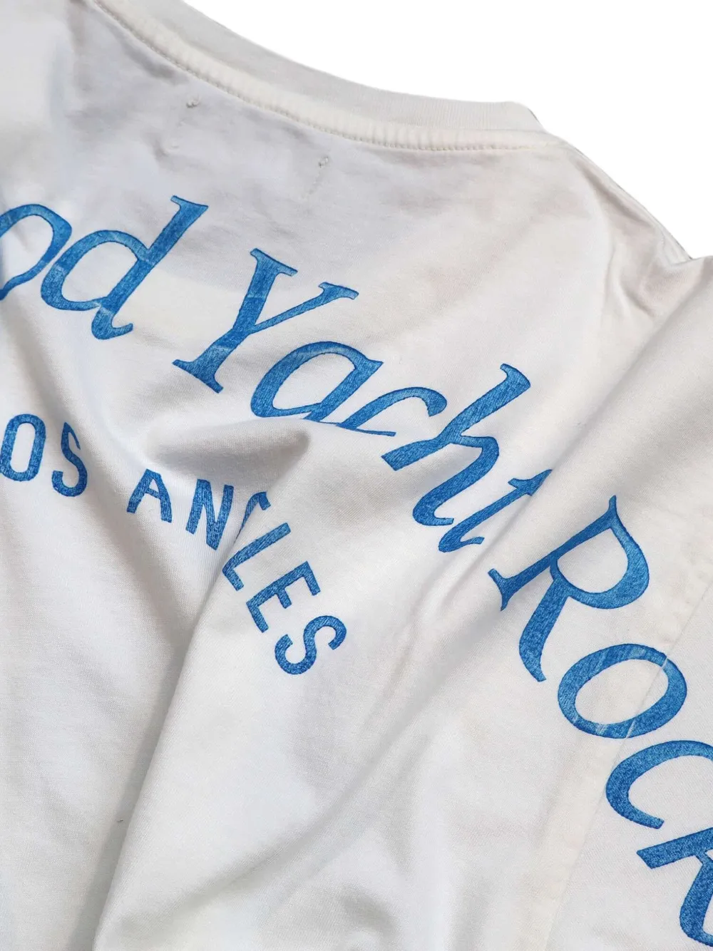 Htc Los Angeles Katoenen T-shirt met logoprint Beige