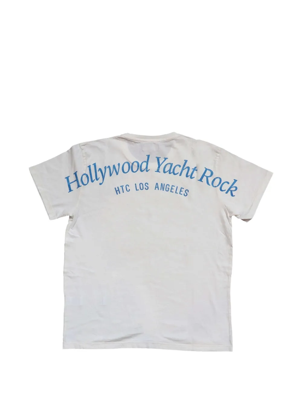 Htc Los Angeles Katoenen T-shirt met logoprint Beige