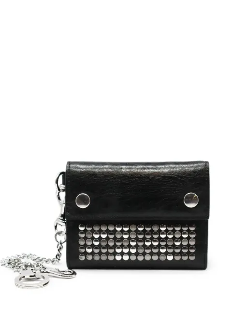 Htc Los Angeles 5.000 stud-embellished tri-fold chain wallet