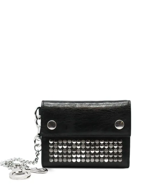 Htc Los Angeles 5.000 stud-embellished tri-fold chain wallet