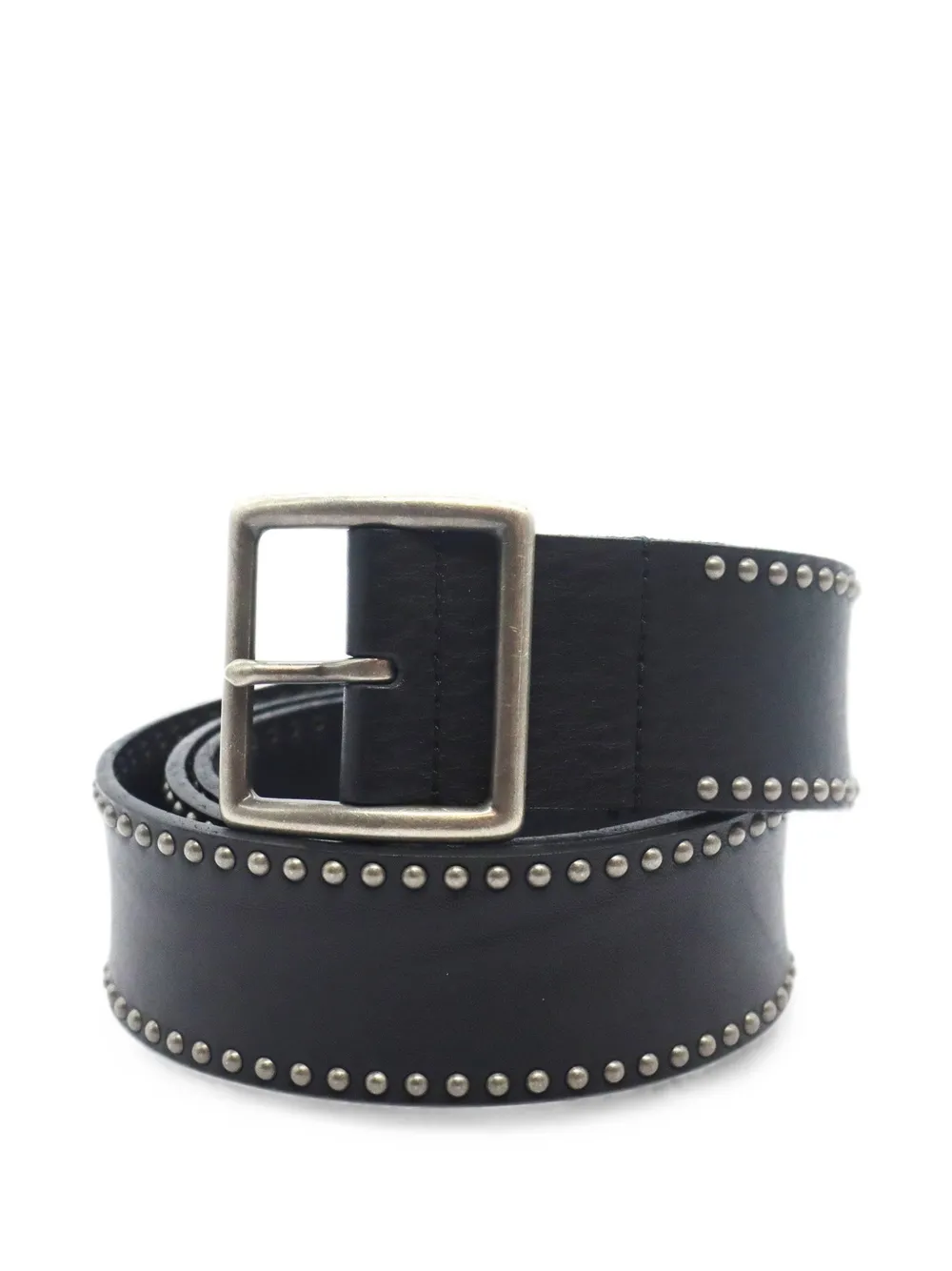 Htc Los Angeles stud-embellished leather belt - Nero