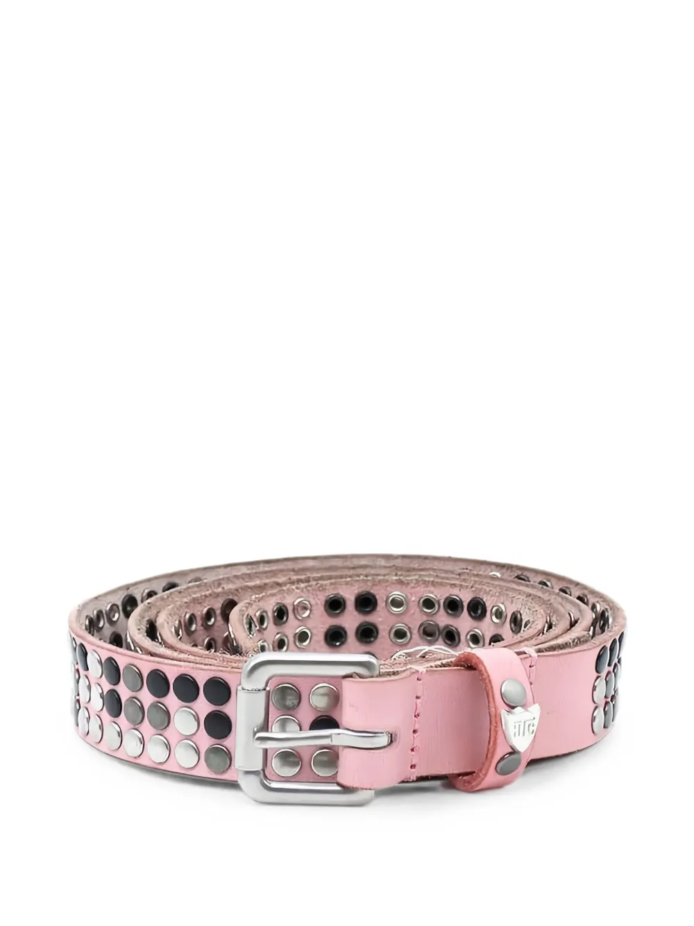 Htc Los Angeles studded leather belt - Rosa