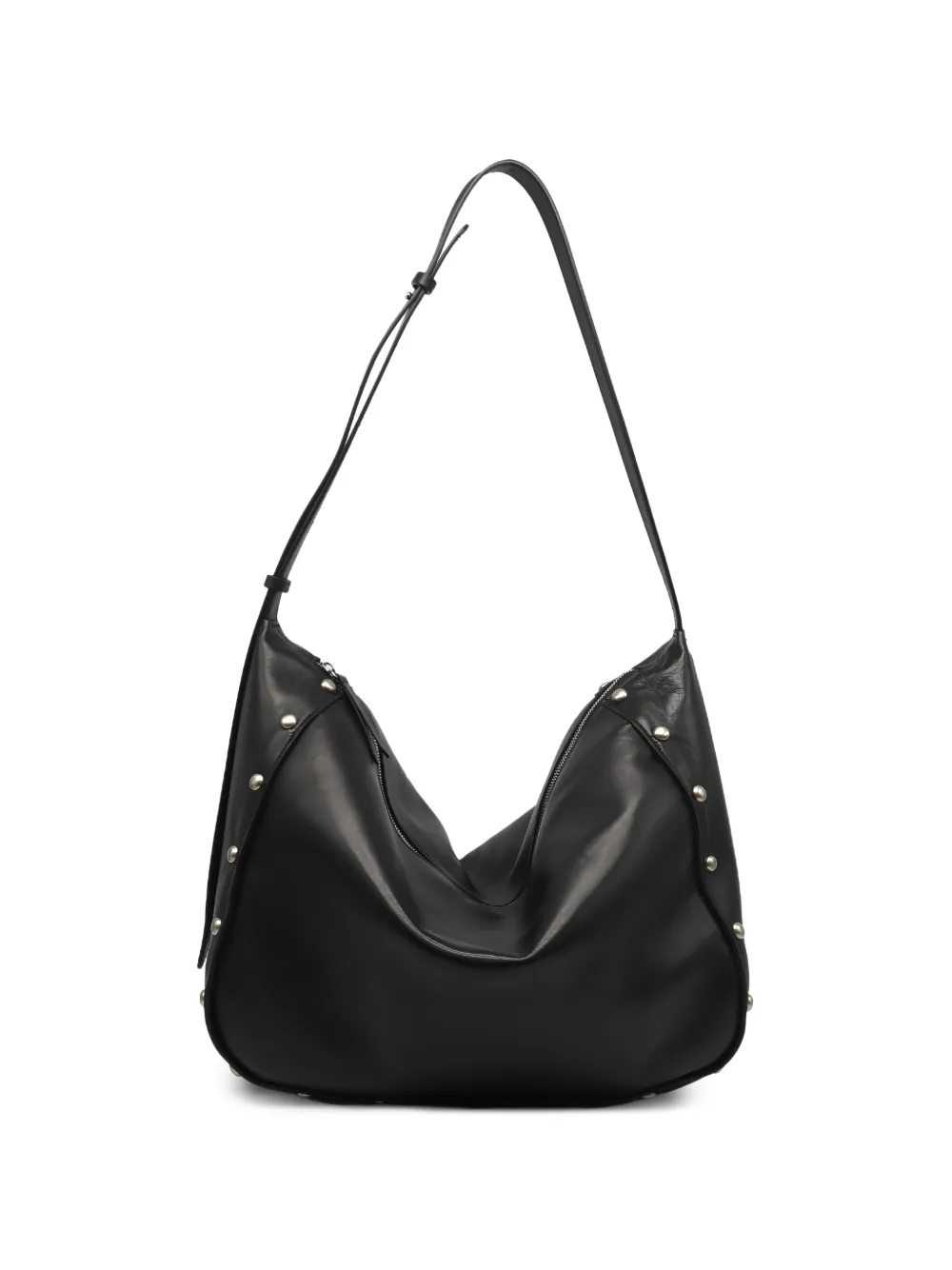 Htc Los Angeles studded leather shoulder bag - Nero