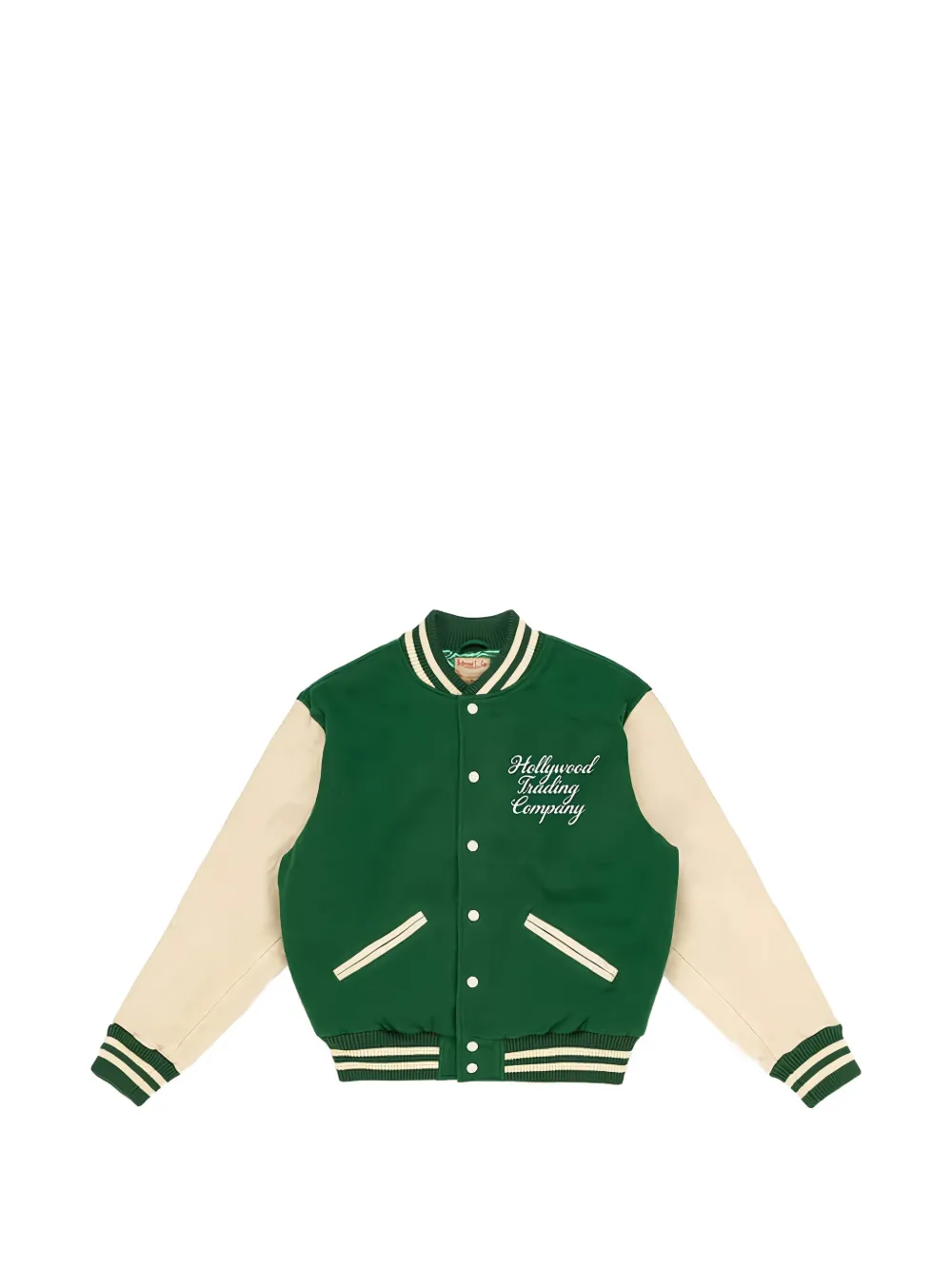 Htc Los Angeles logo-print bomber jacket - Verde