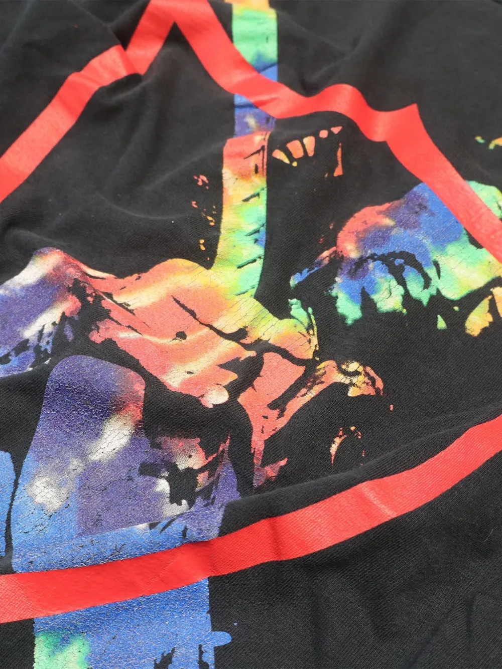 Htc Los Angeles Jimi Hendrix T-shirt met grafische print Zwart