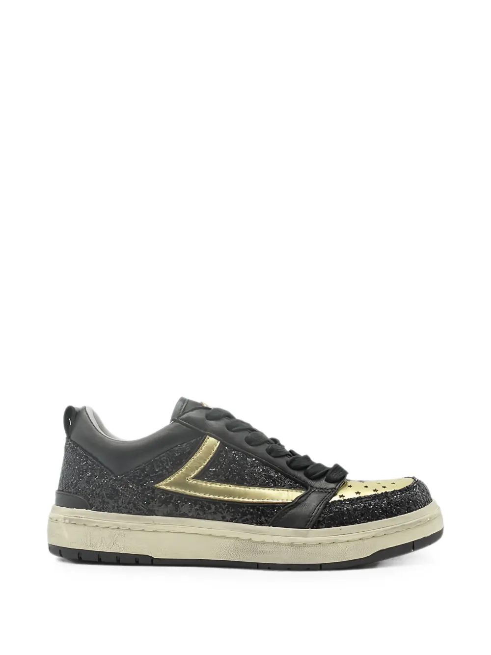 Htc Los Angeles Starlight glitter-detail sneakers - Nero