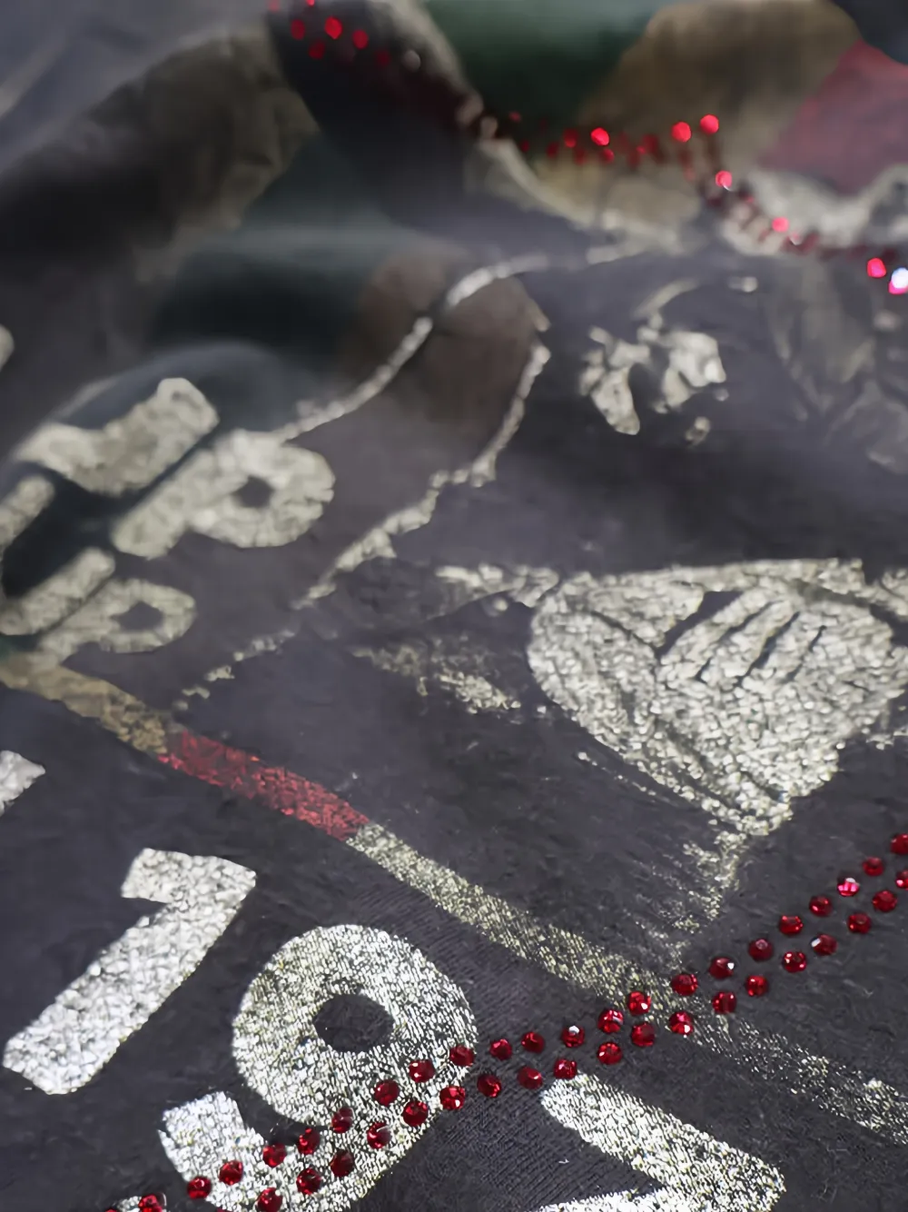 Htc Los Angeles T-shirt met Bob Marley-print en studs Zwart
