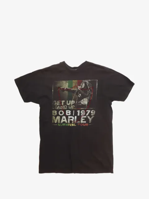 Htc Los Angeles Bob Marley-print studded T-shirt