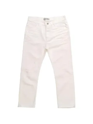 Romeo Gigli Pre-Owned 1990s zip-detail Trousers | White | FARFETCH RO