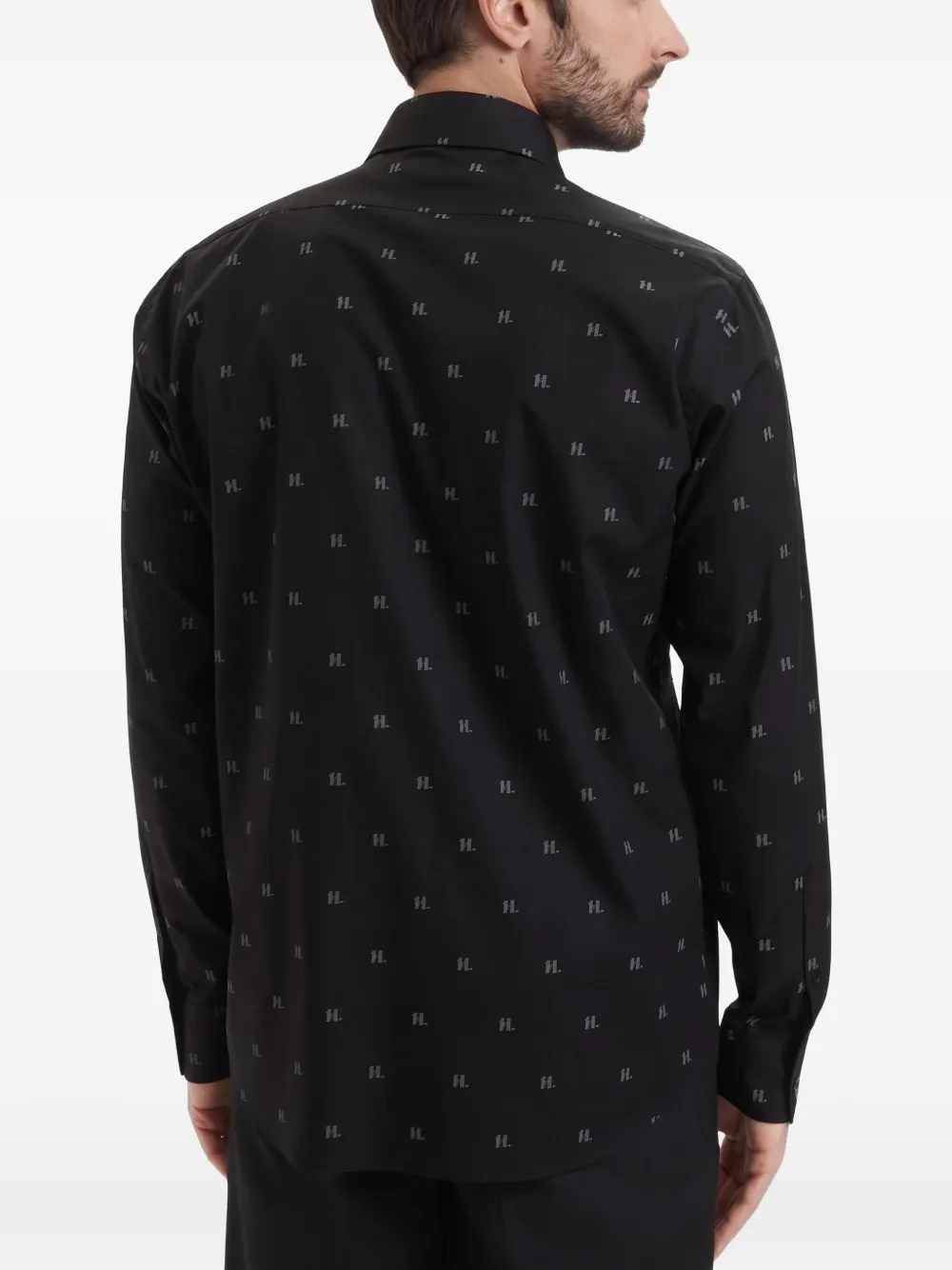 Karl Lagerfeld Overhemd met logo-monogram Zwart